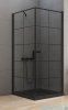 New Trendy New Soleo Black 90x90x195 cm kabina kwadratowa prawa wspornik skośny przejrzyste D-0285A/D-0121B